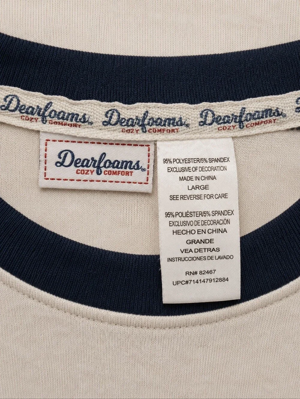 Dearfoams Mens 2-piece Pajama Set. Size Large.